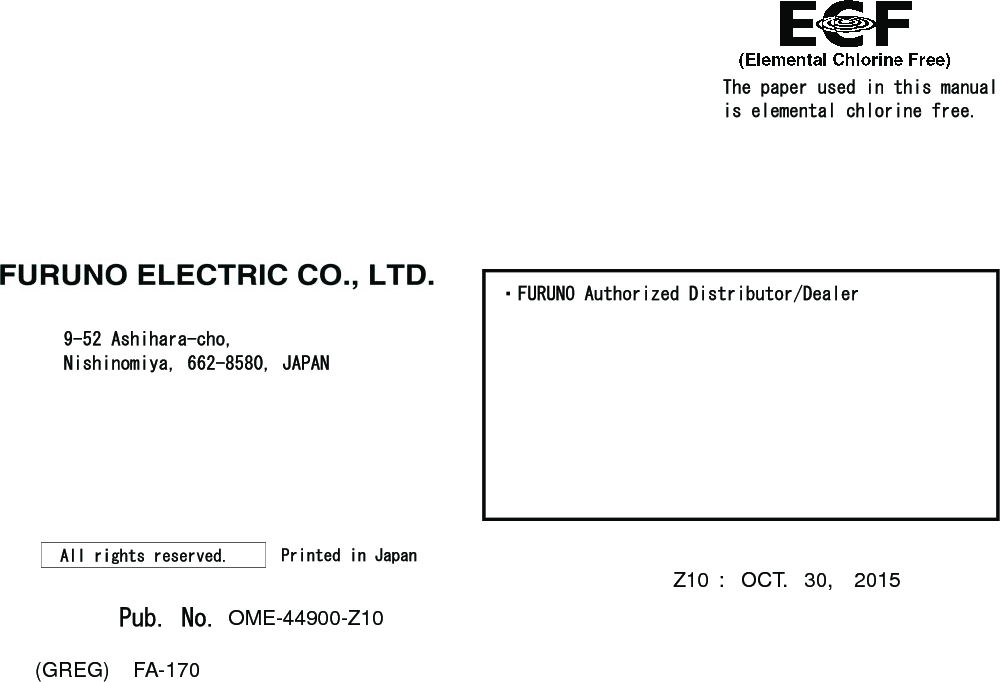 Z10(GREG)    FA-170OME-44900-Z10OCT. 30, 2015: