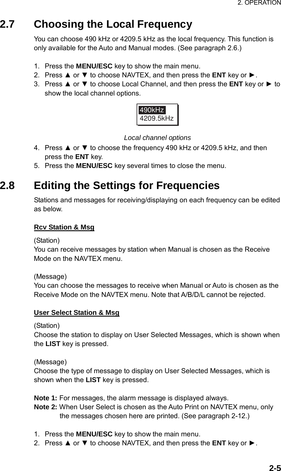 Page 24 of Furuno USA 9ZWNX700A NAVTEX RECIEVER User Manual 