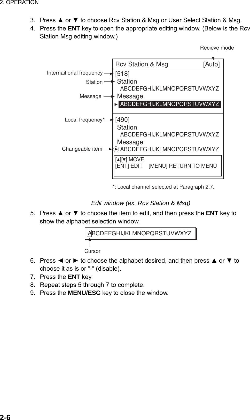 Page 25 of Furuno USA 9ZWNX700A NAVTEX RECIEVER User Manual 