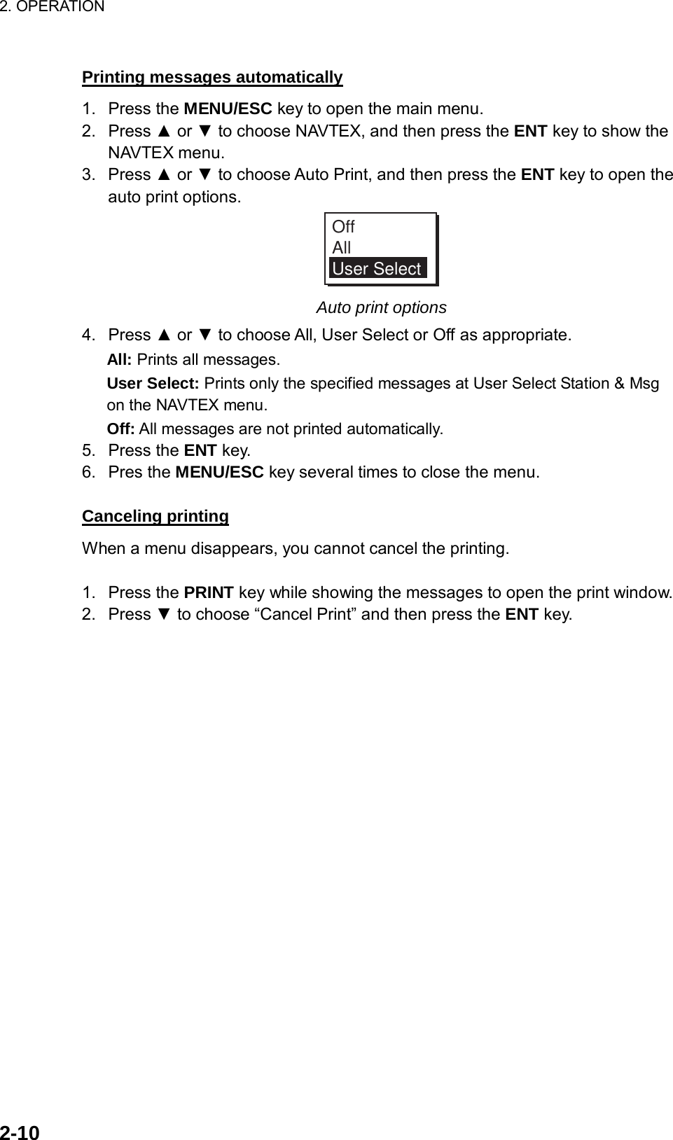 Page 29 of Furuno USA 9ZWNX700A NAVTEX RECIEVER User Manual 