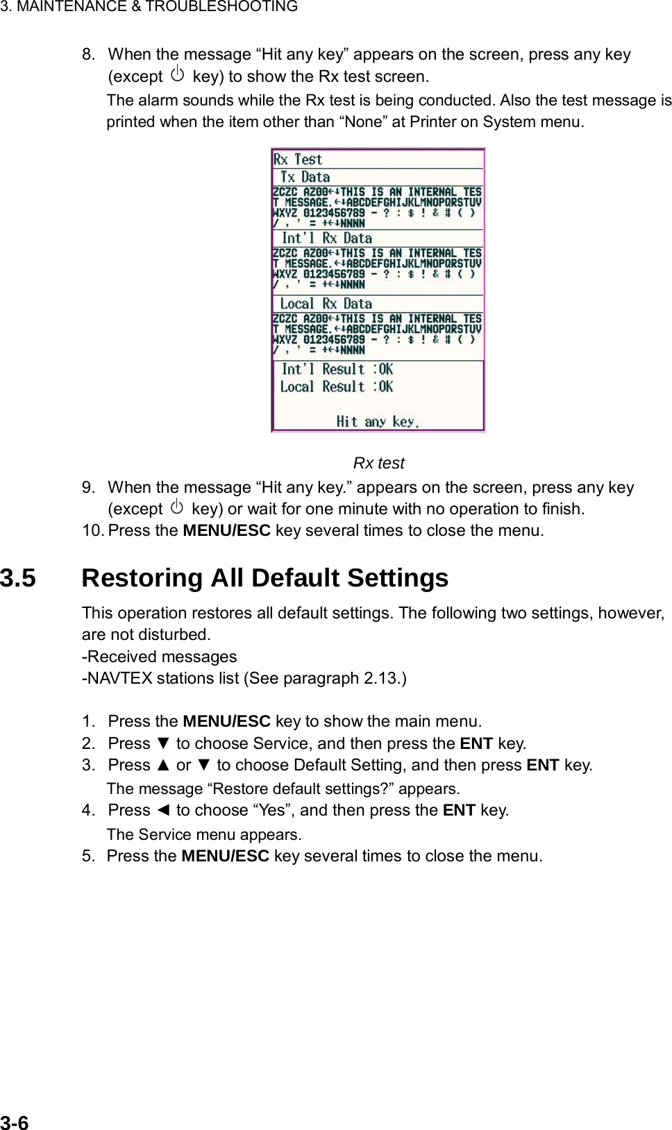 Page 43 of Furuno USA 9ZWNX700A NAVTEX RECIEVER User Manual 