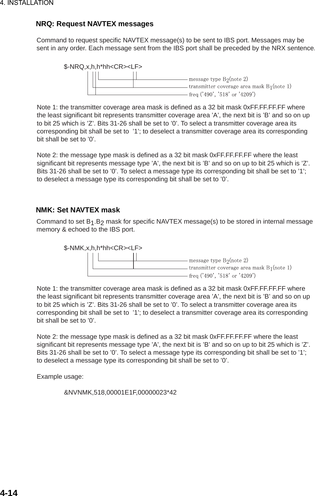 Page 57 of Furuno USA 9ZWNX700A NAVTEX RECIEVER User Manual 