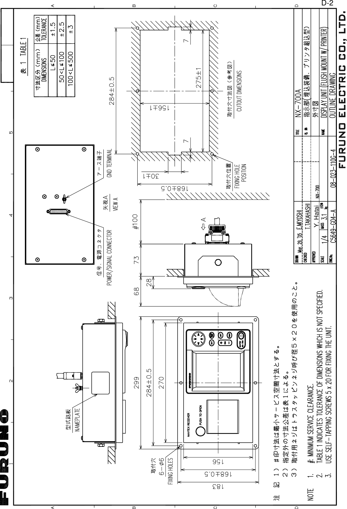 Page 78 of Furuno USA 9ZWNX700A NAVTEX RECIEVER User Manual 