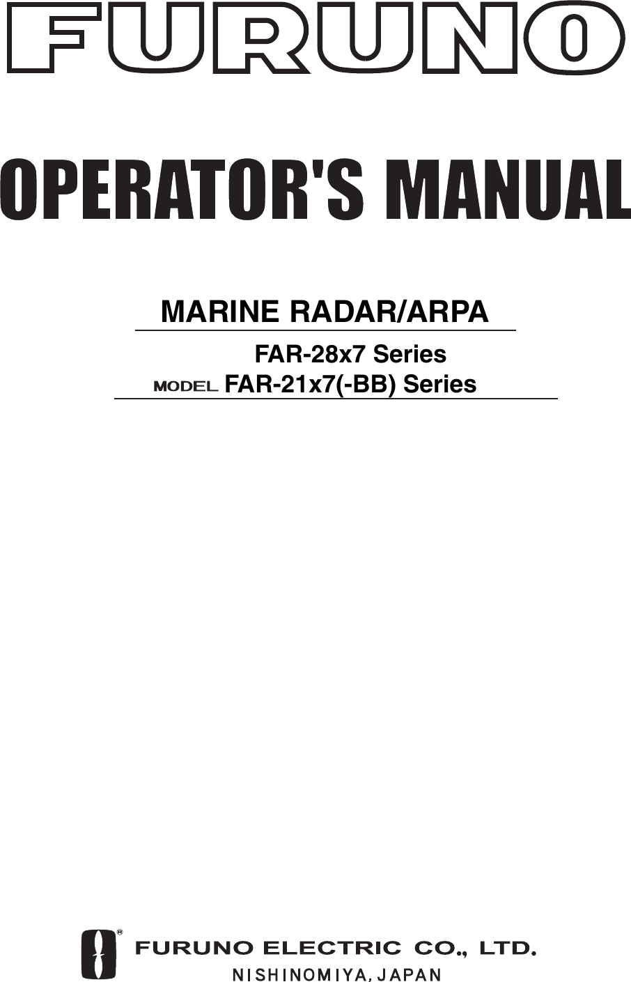 MARINE RADAR/ARPAFAR-28x7 SeriesFAR-21x7(-BB) Series