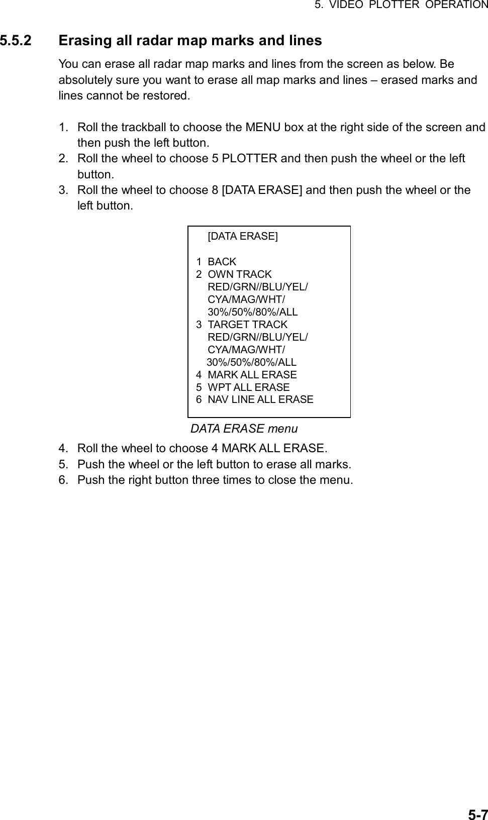 Page 197 of Furuno USA 9ZWRTR083 Marine Radar User Manual FR 21x7 28x7 series OME