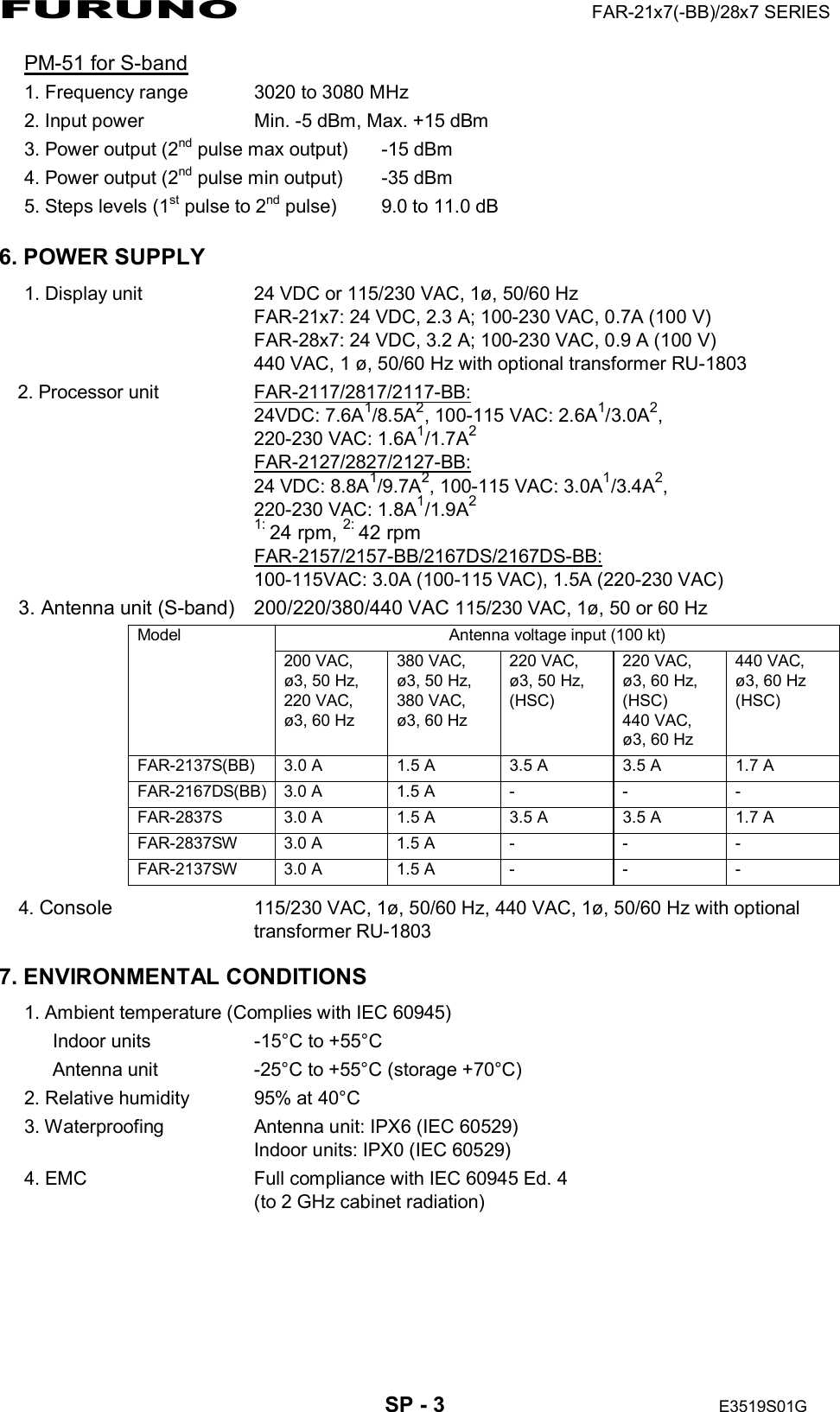 Page 25 of Furuno USA 9ZWRTR083 Marine Radar User Manual FR 21x7 28x7 series OME