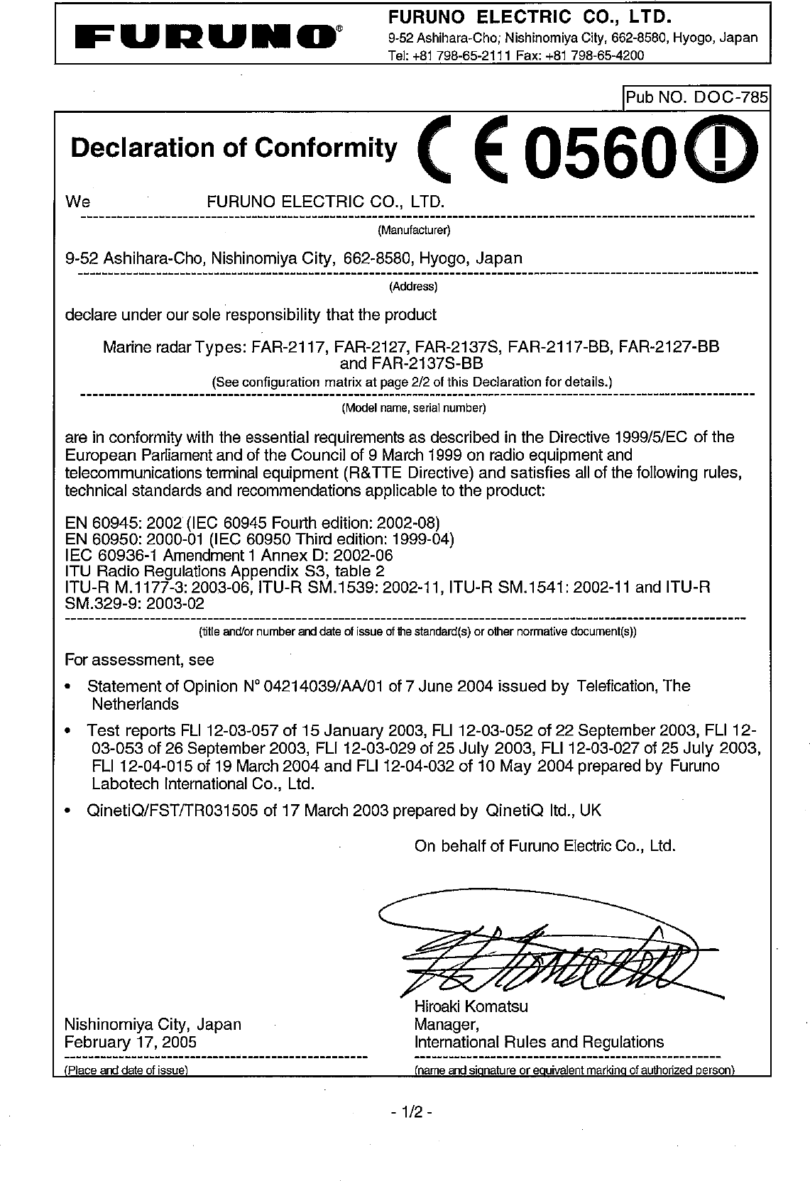 Page 297 of Furuno USA 9ZWRTR083 Marine Radar User Manual FR 21x7 28x7 series OME