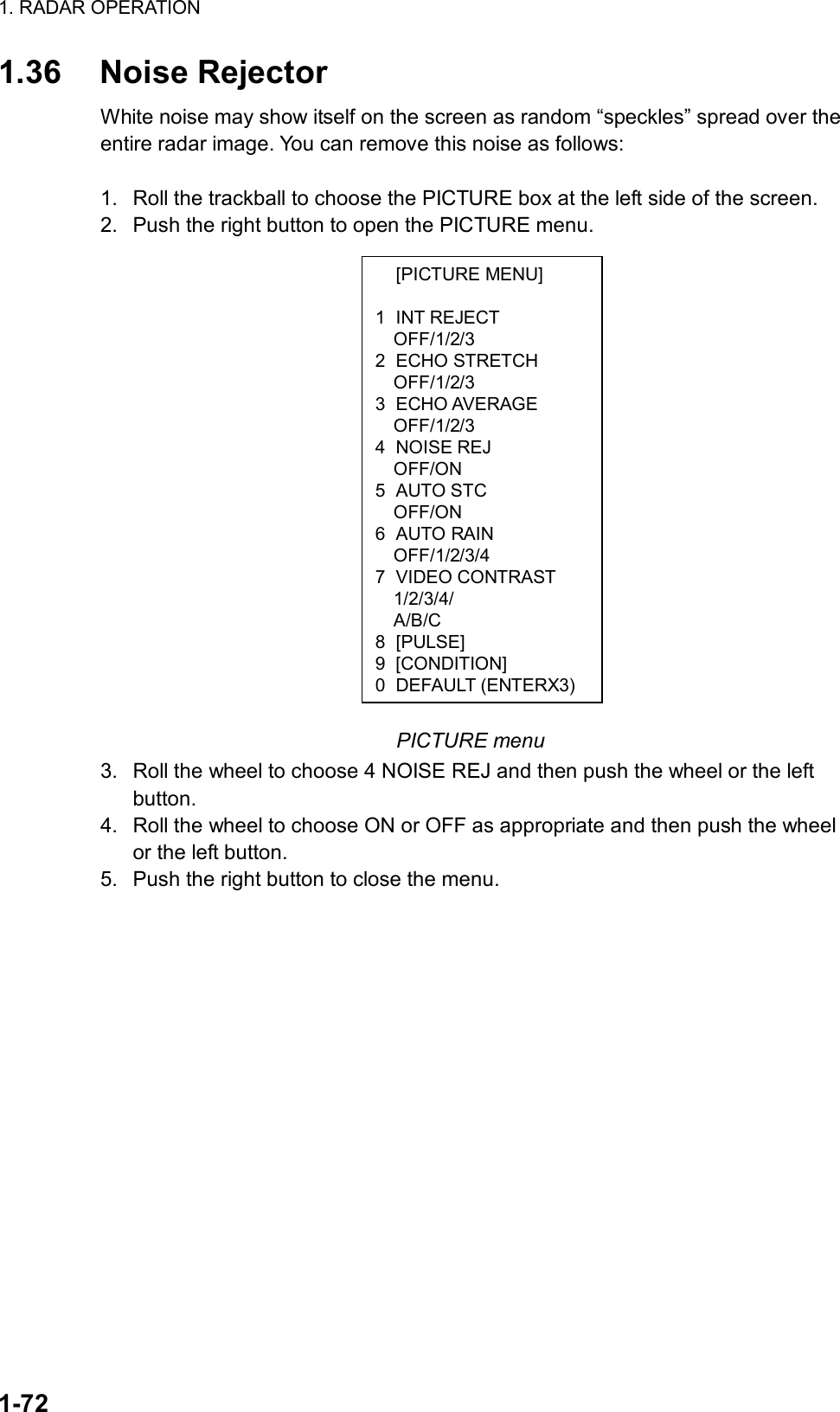 Page 98 of Furuno USA 9ZWRTR083 Marine Radar User Manual FR 21x7 28x7 series OME