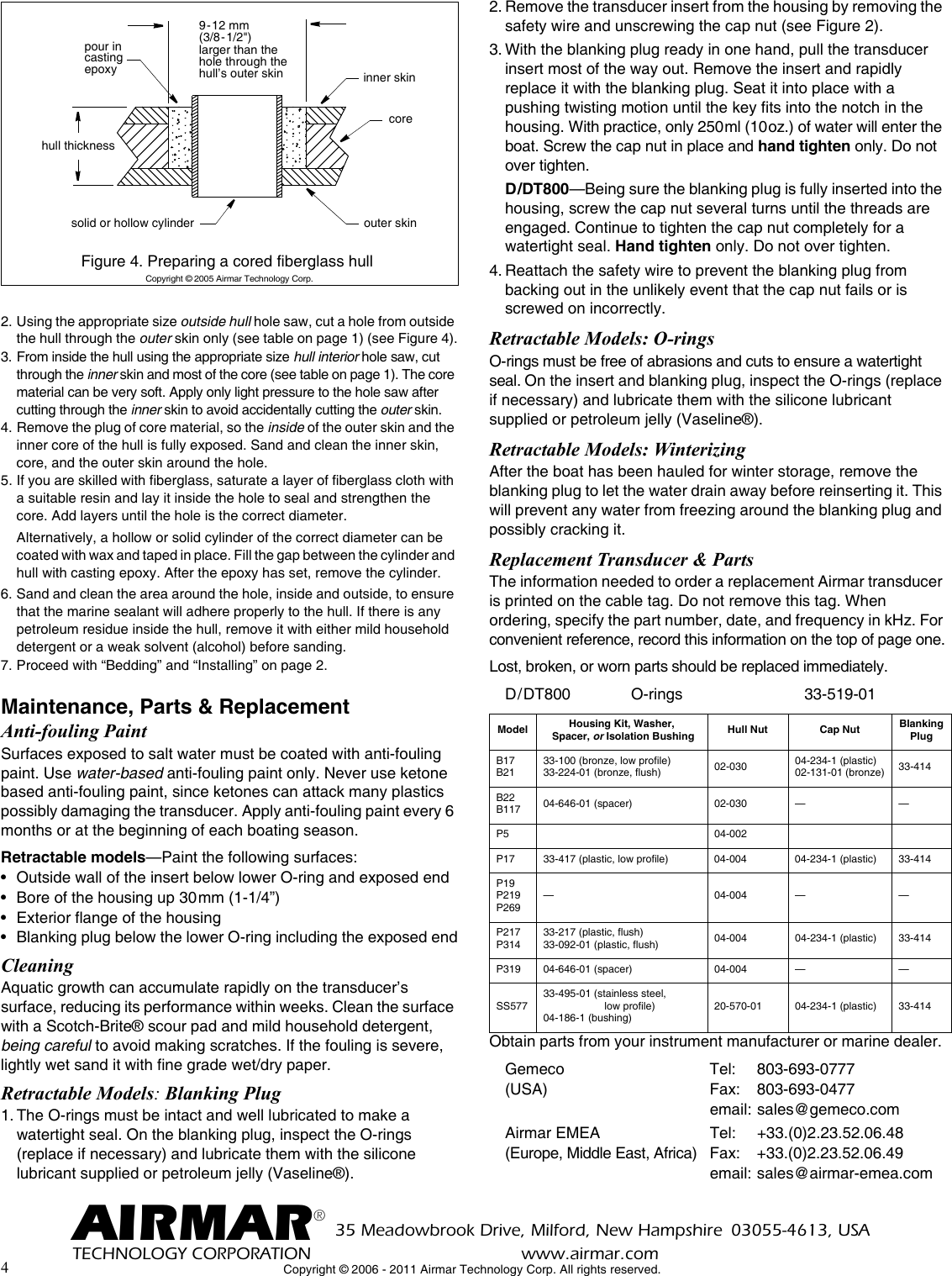 Page 4 of 4 - Furuno Furuno-235Dht-Mse-Installation-Instructions- 17-006-01-rev11_TH_Flush  Furuno-235dht-mse-installation-instructions