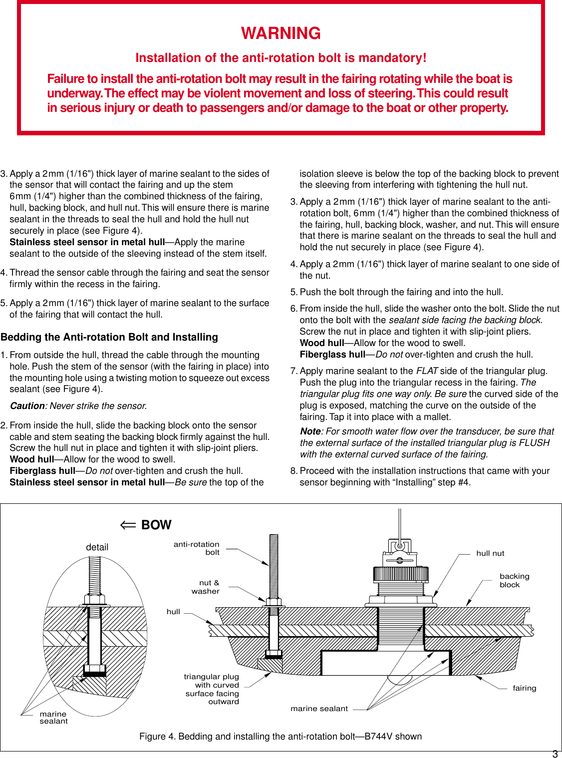 Page 3 of 4 - Furuno Furuno-525Stid-Msd-Installation-Instructions- 17-276-01 R02 HS Fairing  Furuno-525stid-msd-installation-instructions