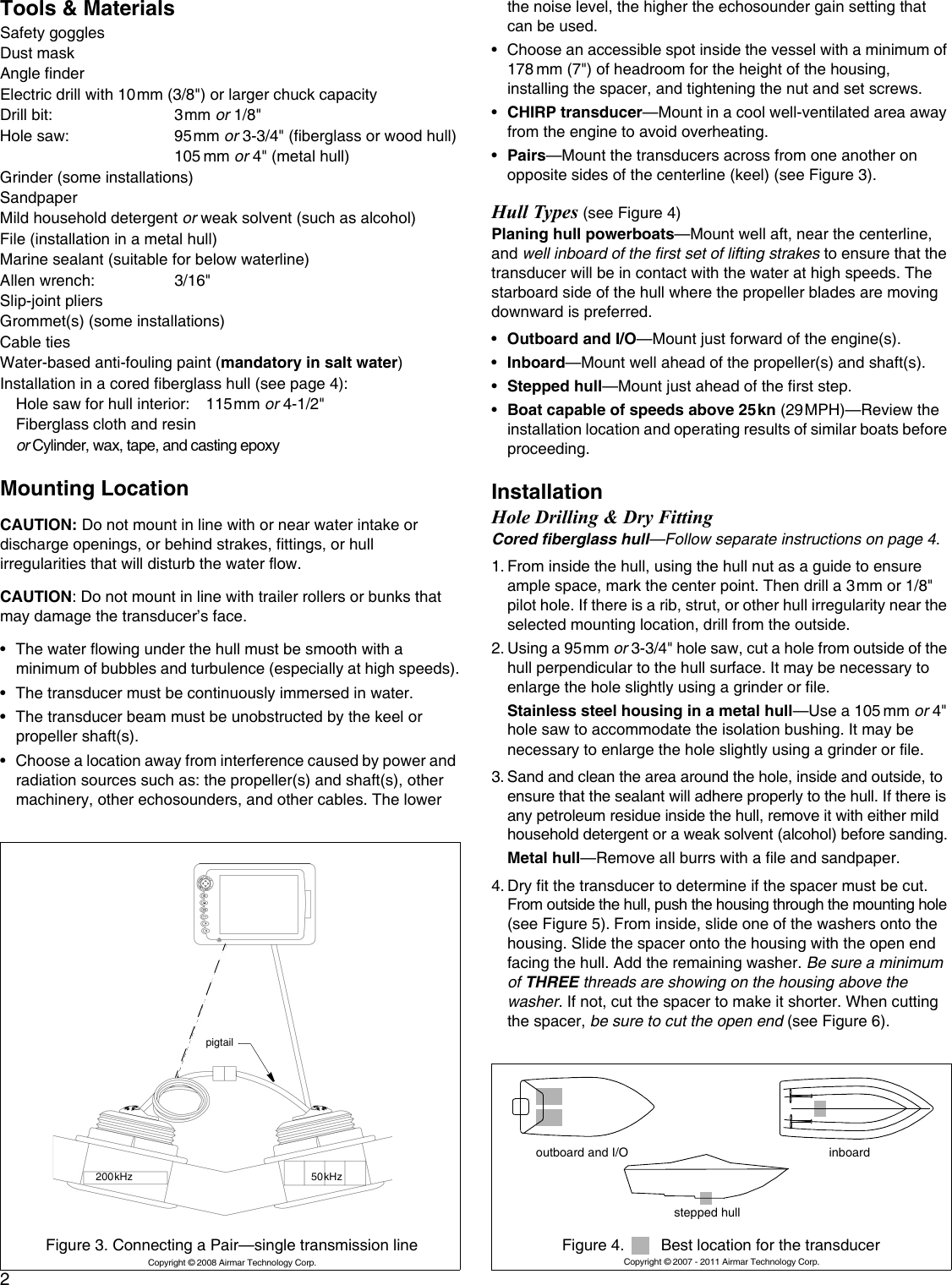 Page 2 of 4 - Furuno Furuno-526Tid-Ltd-12-Installation-Instructions- 17-458-01-rev07-B164  Furuno-526tid-ltd-12-installation-instructions