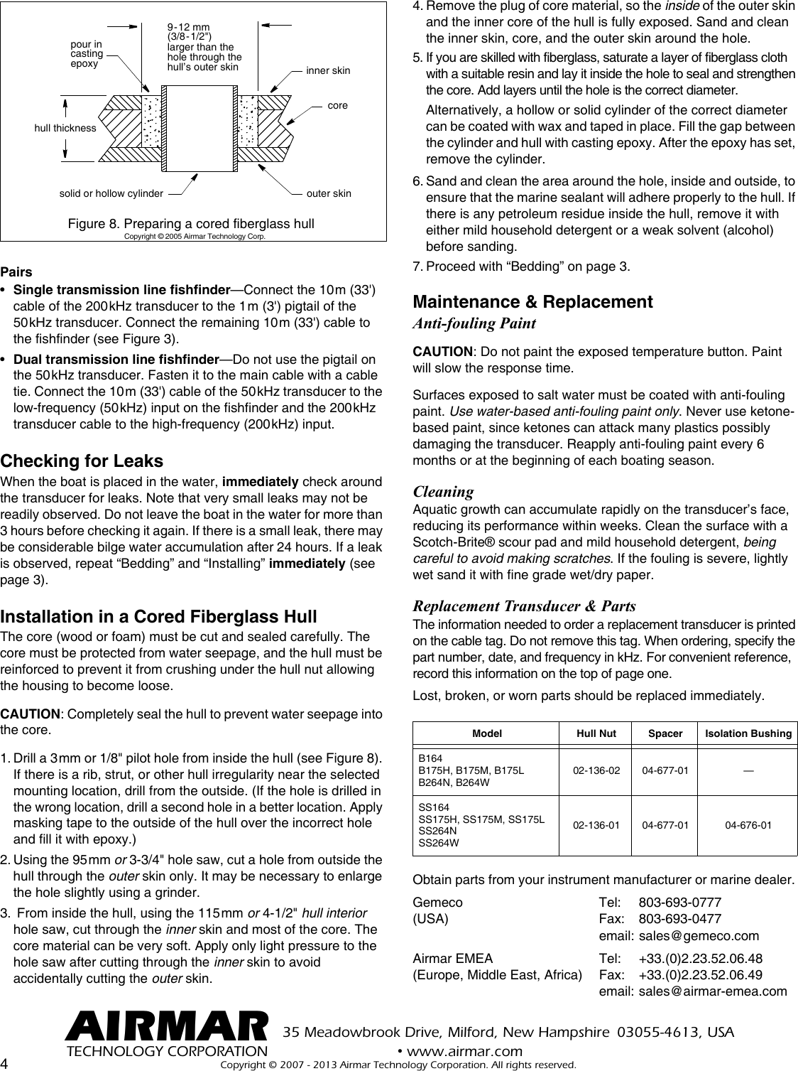 Page 4 of 4 - Furuno Furuno-526Tid-Ltd-12-Installation-Instructions- 17-458-01-rev07-B164  Furuno-526tid-ltd-12-installation-instructions