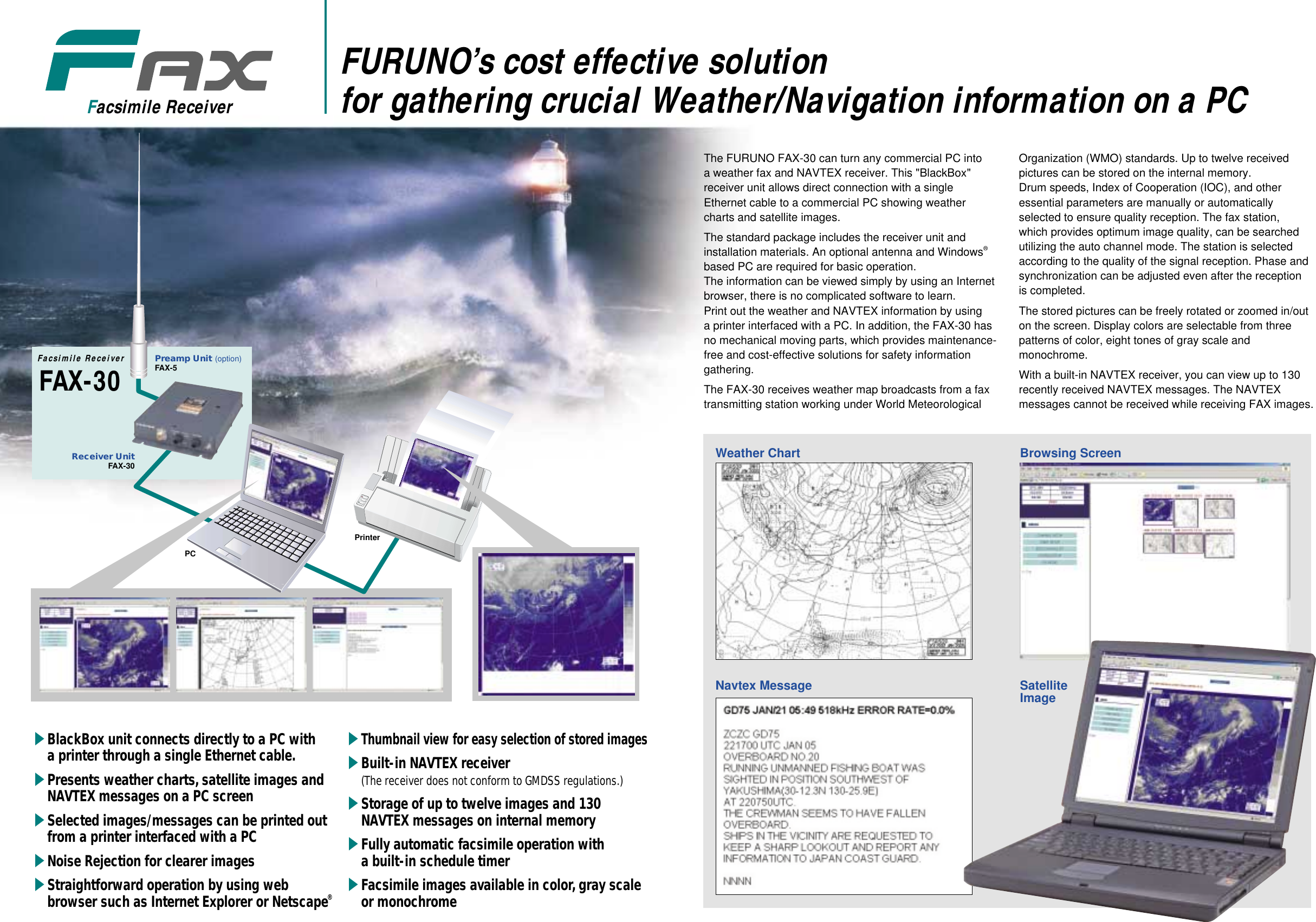 Page 2 of 2 - Furuno Furuno-Fax30-Brochure-  Furuno-fax30-brochure