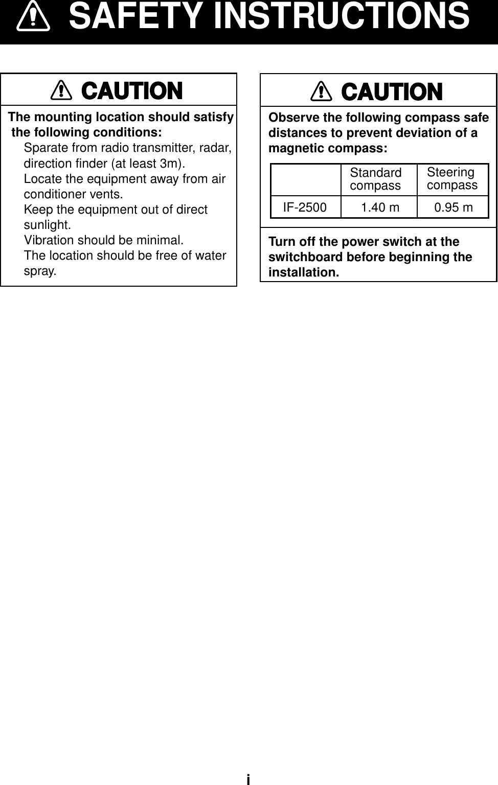 Furuno Interface Unit If 2500 Users Manual