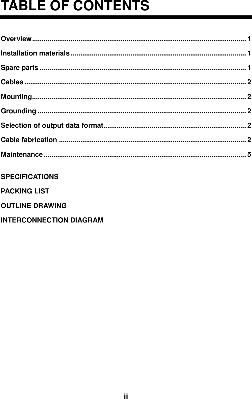 Furuno Interface Unit If 2500 Users Manual