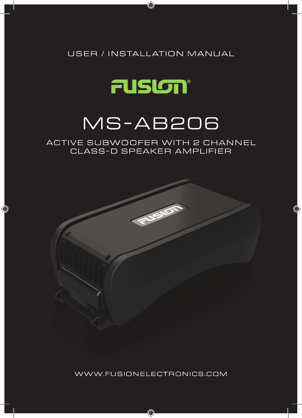 Page 1 of 8 - Fusion Fusion-Fusion-Electronics-Car-Speaker-Ms-Ab206-Users-Manual- Fusion-fusion-electronics-car-speaker-ms-ab206-users-manual