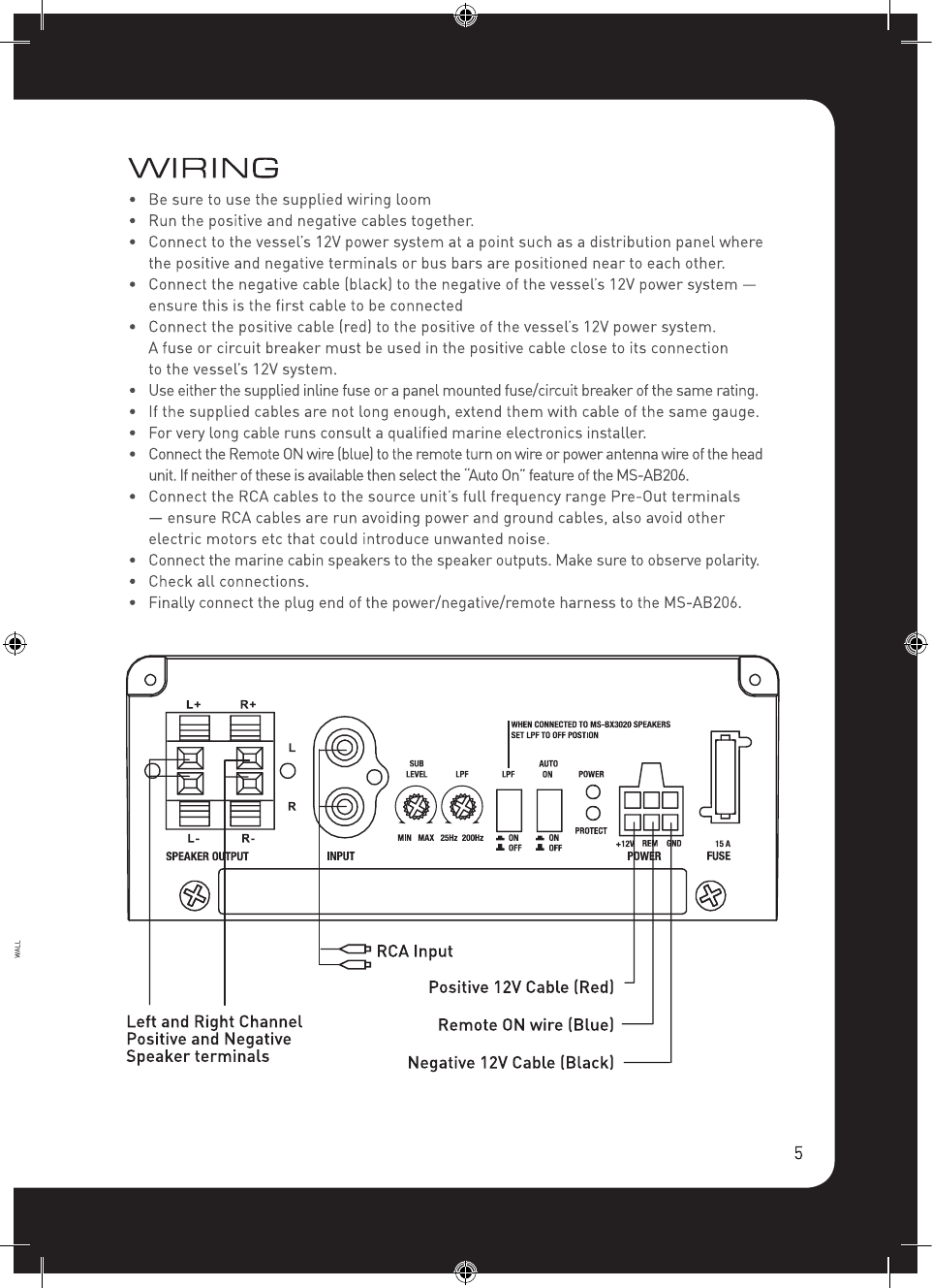 Page 5 of 8 - Fusion Fusion-Fusion-Electronics-Car-Speaker-Ms-Ab206-Users-Manual- Fusion-fusion-electronics-car-speaker-ms-ab206-users-manual