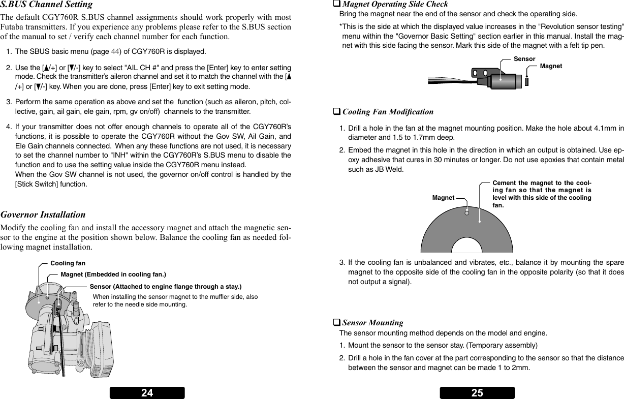 Page 12 of Futaba CGY760R-24G Radio Control User Manual 
