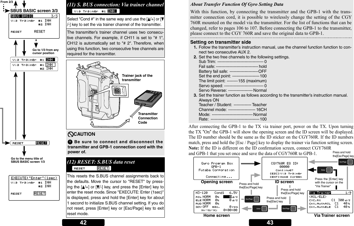 Page 21 of Futaba CGY760R-24G Radio Control User Manual 