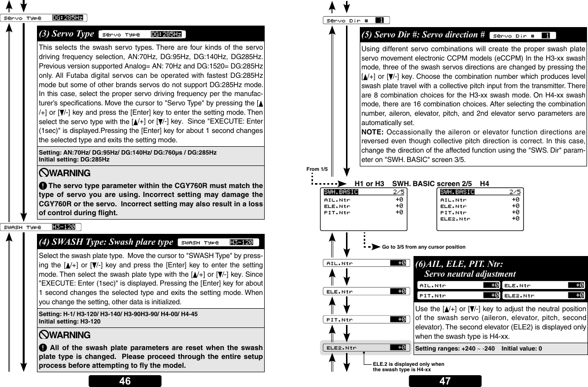 Page 23 of Futaba CGY760R-24G Radio Control User Manual 