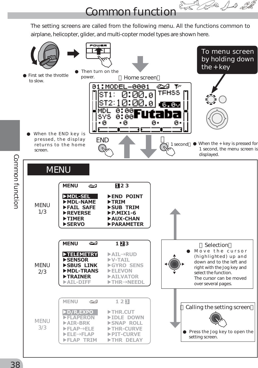 Page 1 of Futaba T10J-24G Radio Control User Manual 