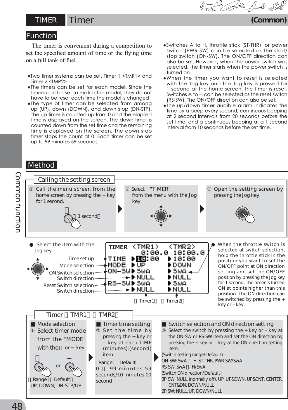 Page 11 of Futaba T10J-24G Radio Control User Manual 