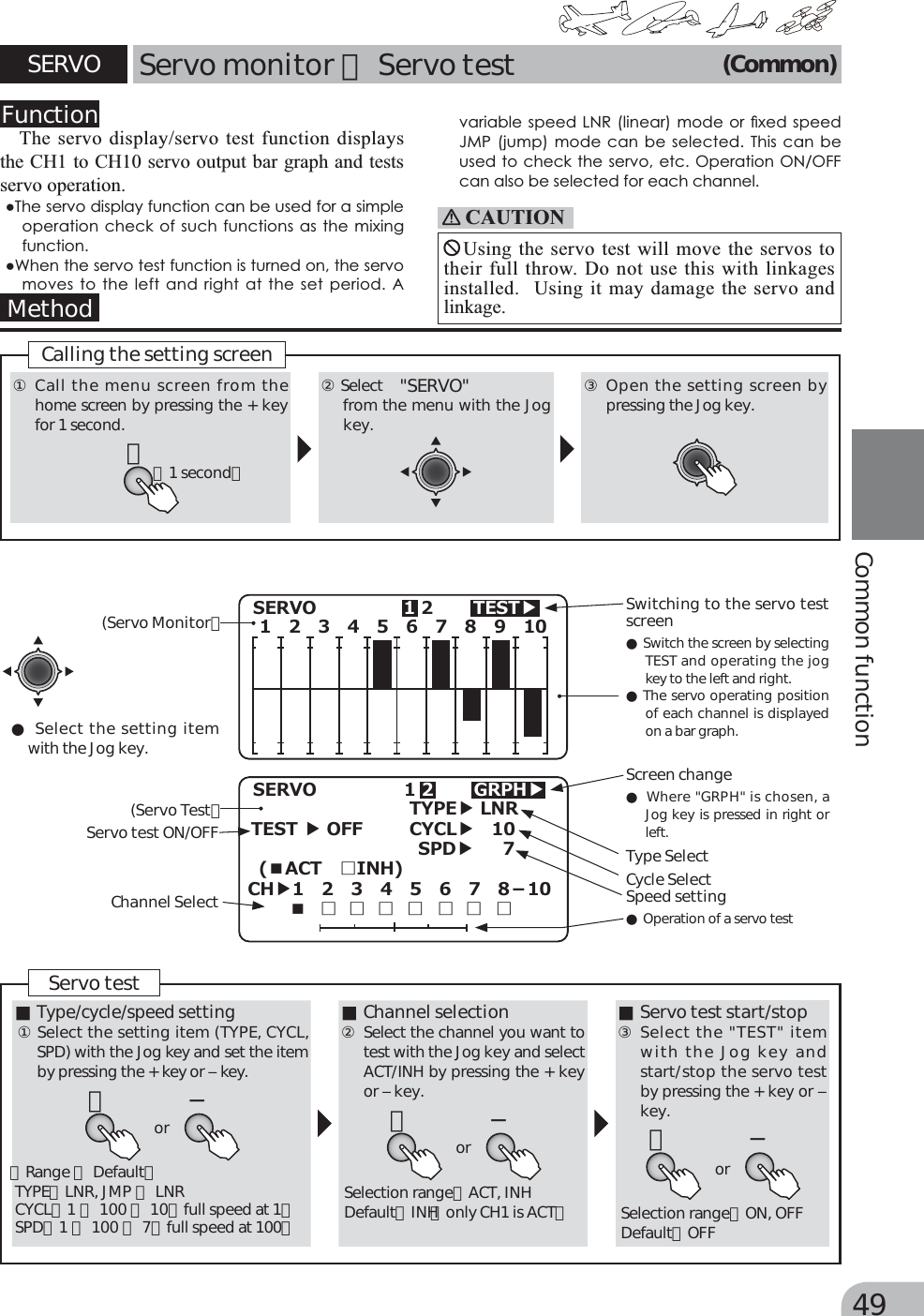 Page 12 of Futaba T10J-24G Radio Control User Manual 