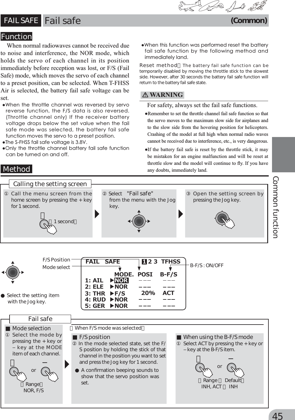 Page 8 of Futaba T10J-24G Radio Control User Manual 