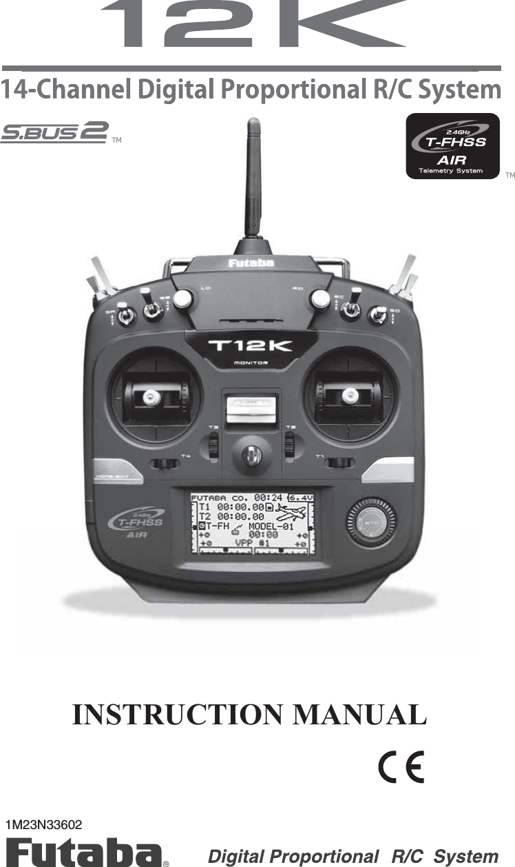 Page 1 of Futaba T12K-24G Radio Control User Manual 