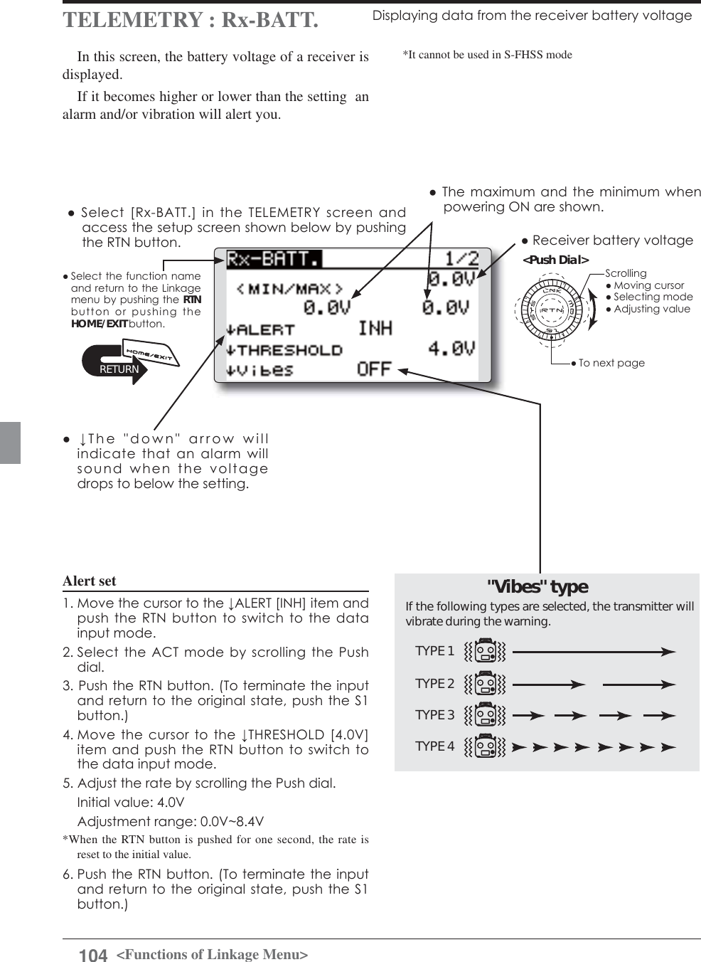 Page 104 of Futaba T12K-24G Radio Control User Manual 