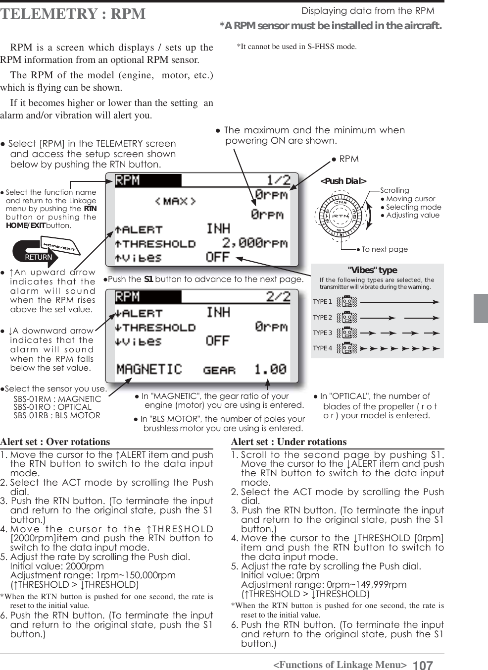 Page 107 of Futaba T12K-24G Radio Control User Manual 