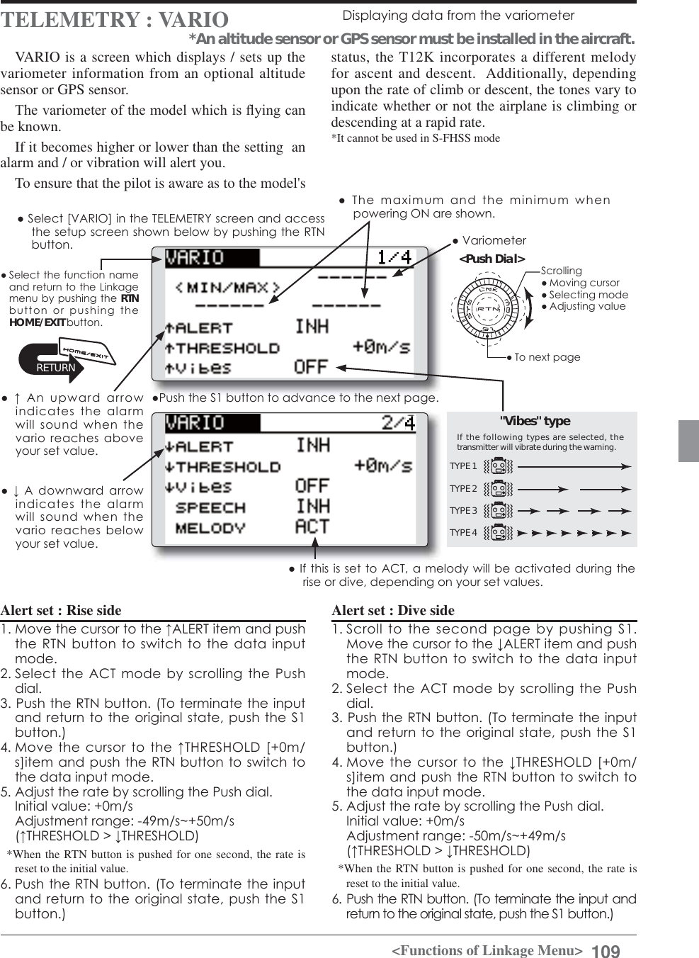 Page 109 of Futaba T12K-24G Radio Control User Manual 