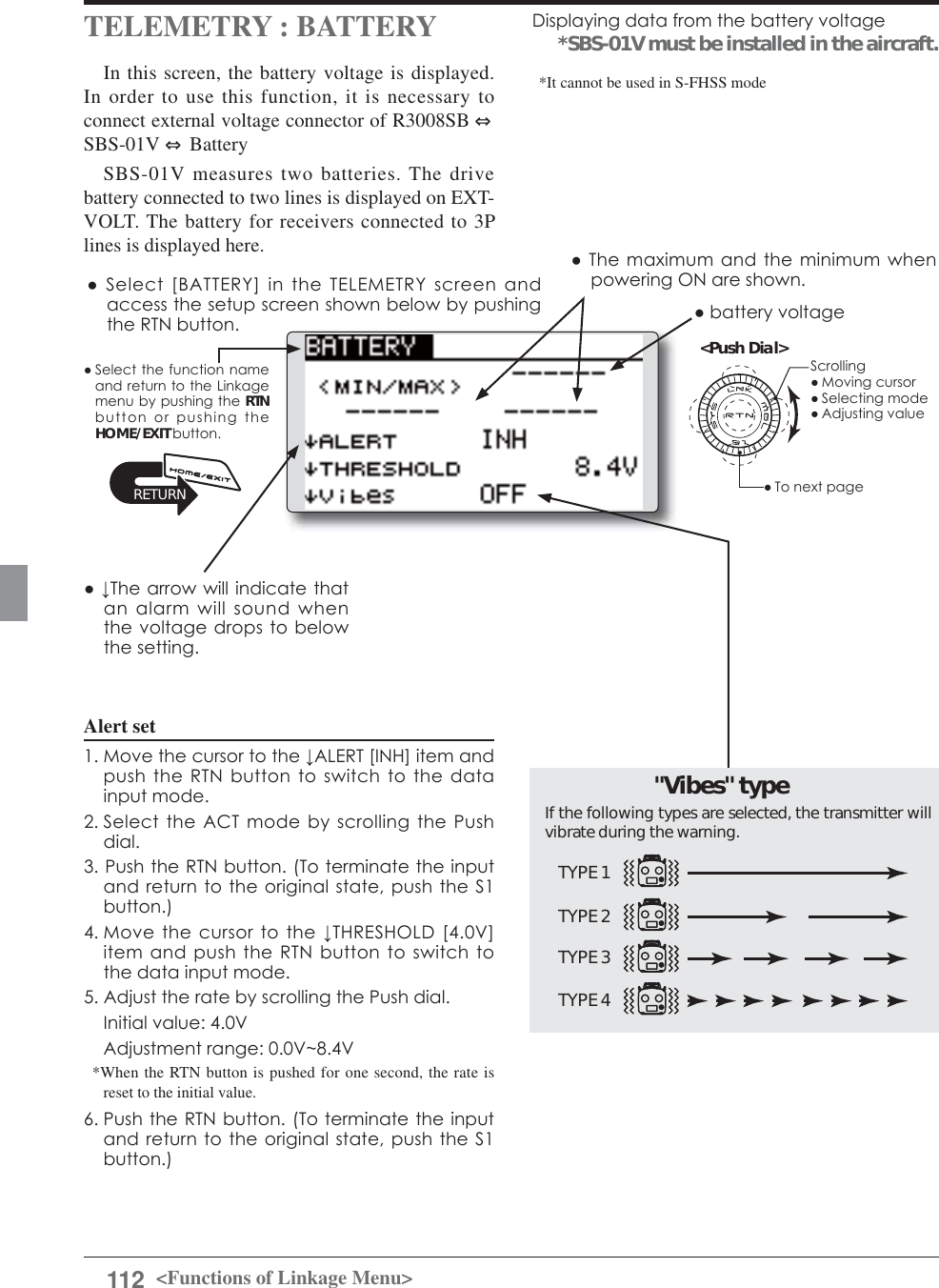 Page 112 of Futaba T12K-24G Radio Control User Manual 