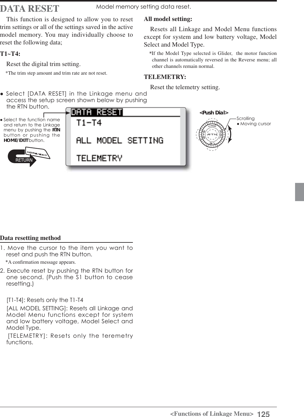 Page 125 of Futaba T12K-24G Radio Control User Manual 