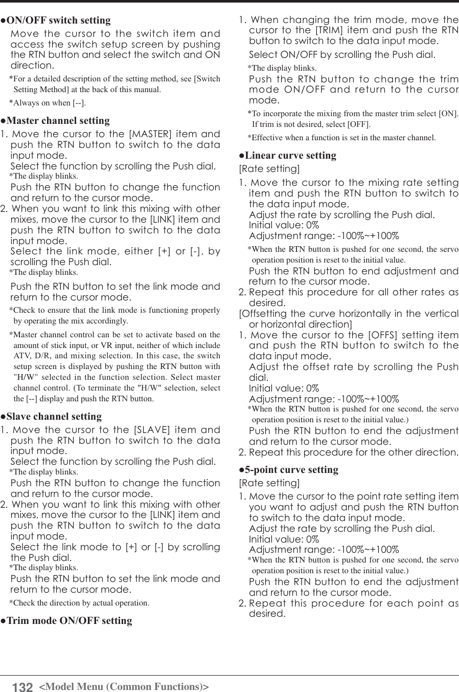 Page 132 of Futaba T12K-24G Radio Control User Manual 