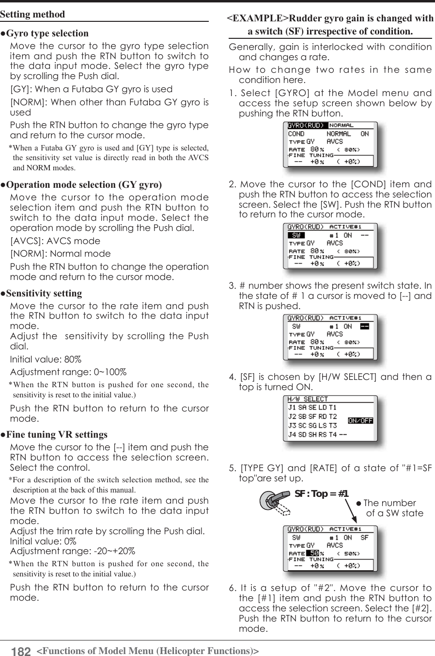Page 182 of Futaba T12K-24G Radio Control User Manual 