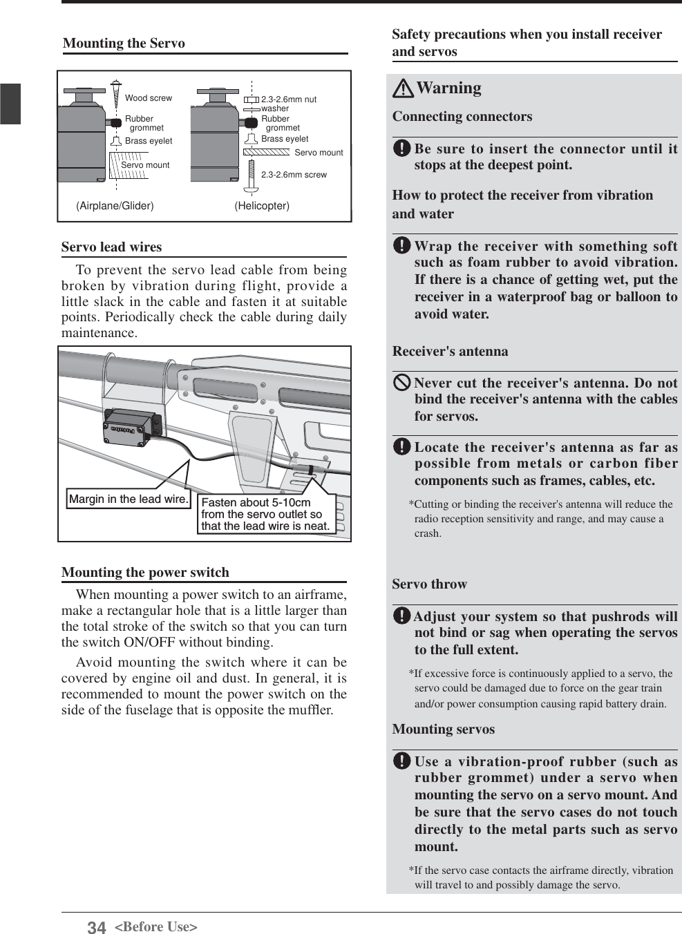 Page 34 of Futaba T12K-24G Radio Control User Manual 