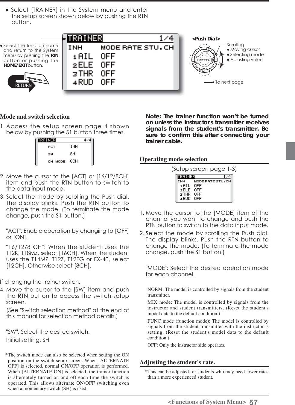 Page 57 of Futaba T12K-24G Radio Control User Manual 