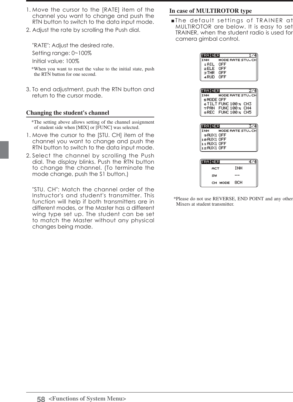 Page 58 of Futaba T12K-24G Radio Control User Manual 