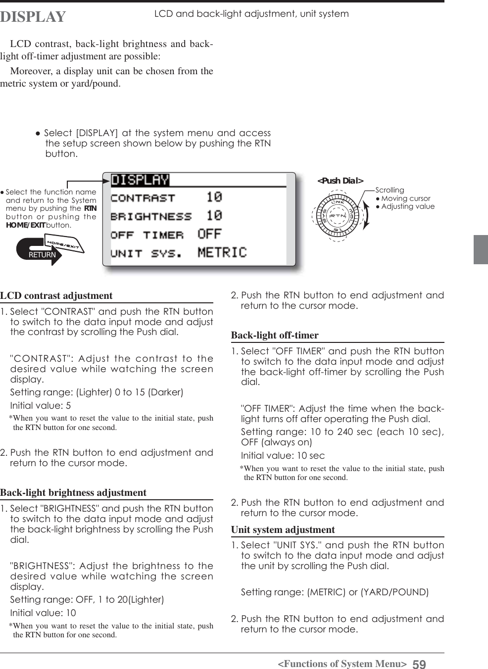 Page 59 of Futaba T12K-24G Radio Control User Manual 