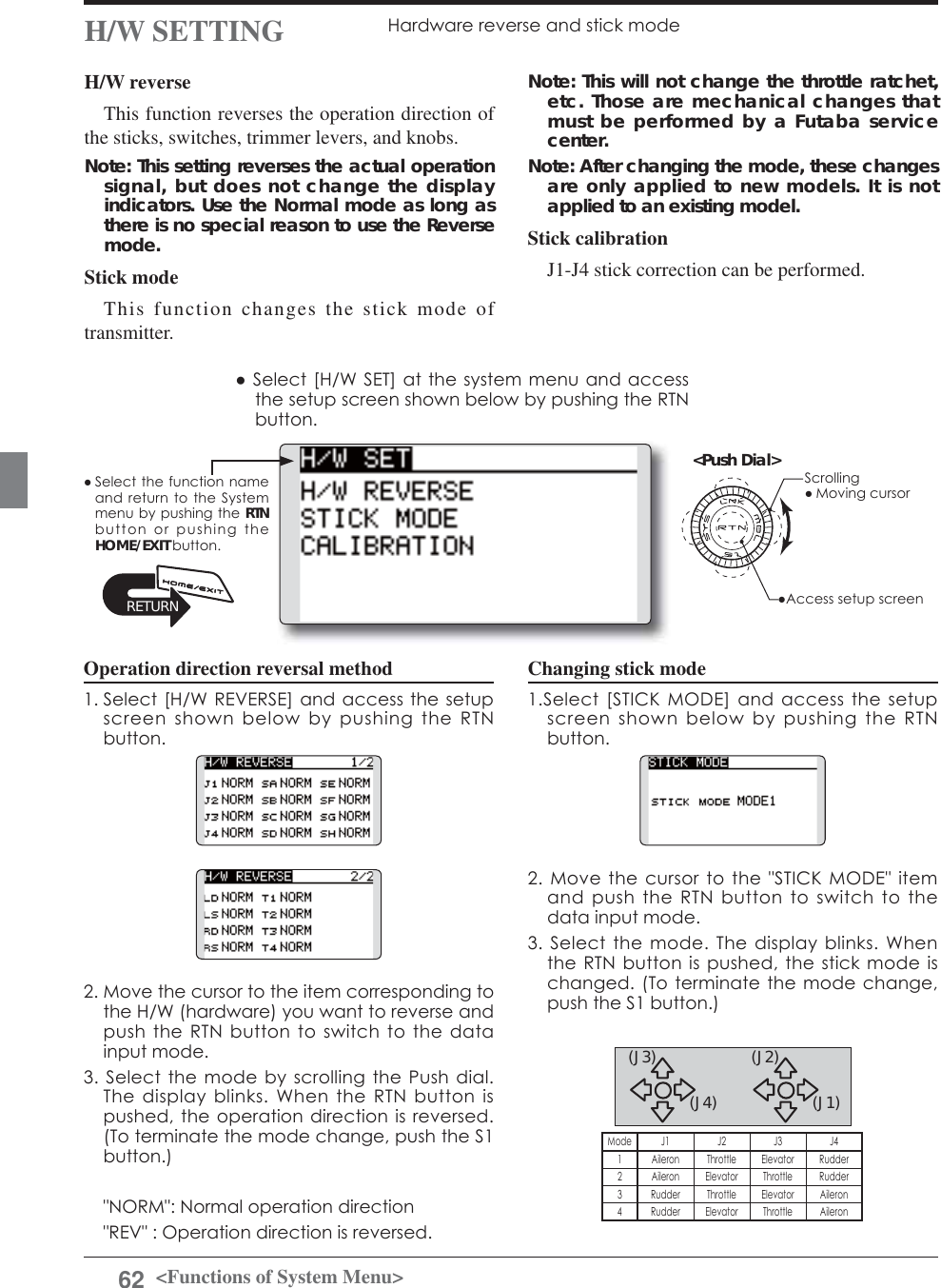 Page 62 of Futaba T12K-24G Radio Control User Manual 