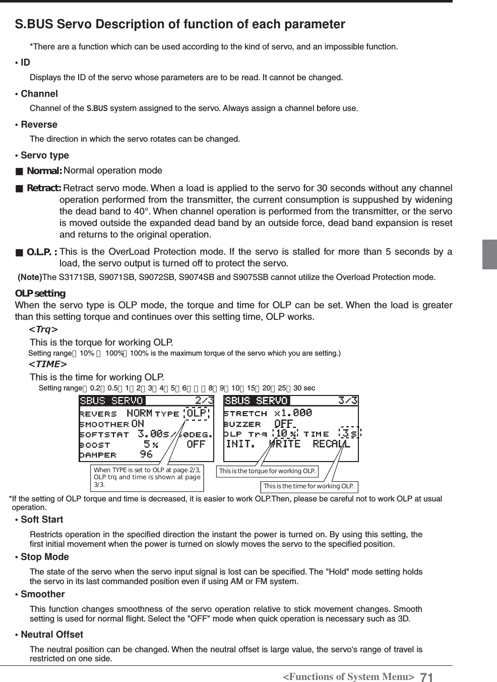 Page 71 of Futaba T12K-24G Radio Control User Manual 
