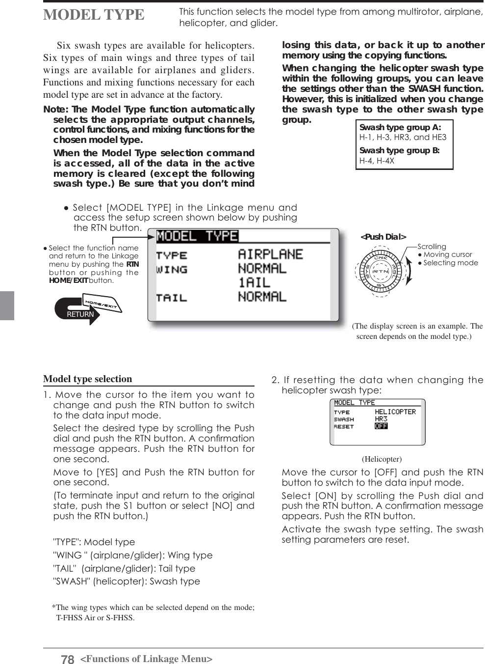 Page 78 of Futaba T12K-24G Radio Control User Manual 