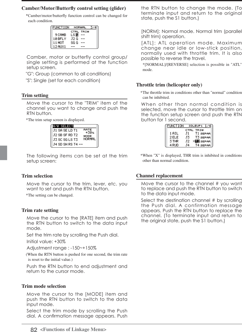 Page 82 of Futaba T12K-24G Radio Control User Manual 
