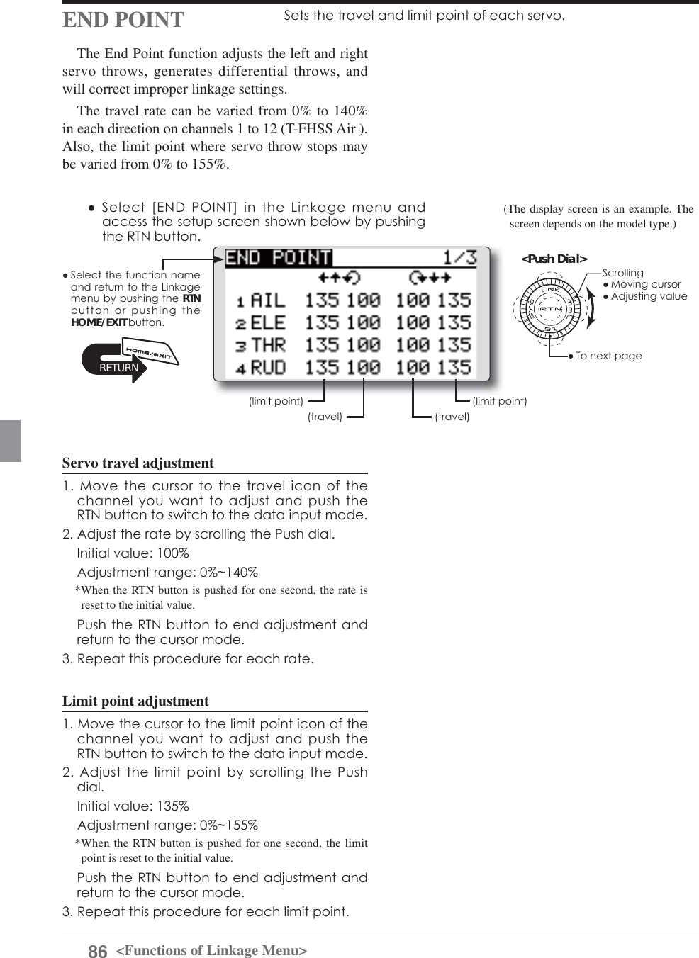 Page 86 of Futaba T12K-24G Radio Control User Manual 