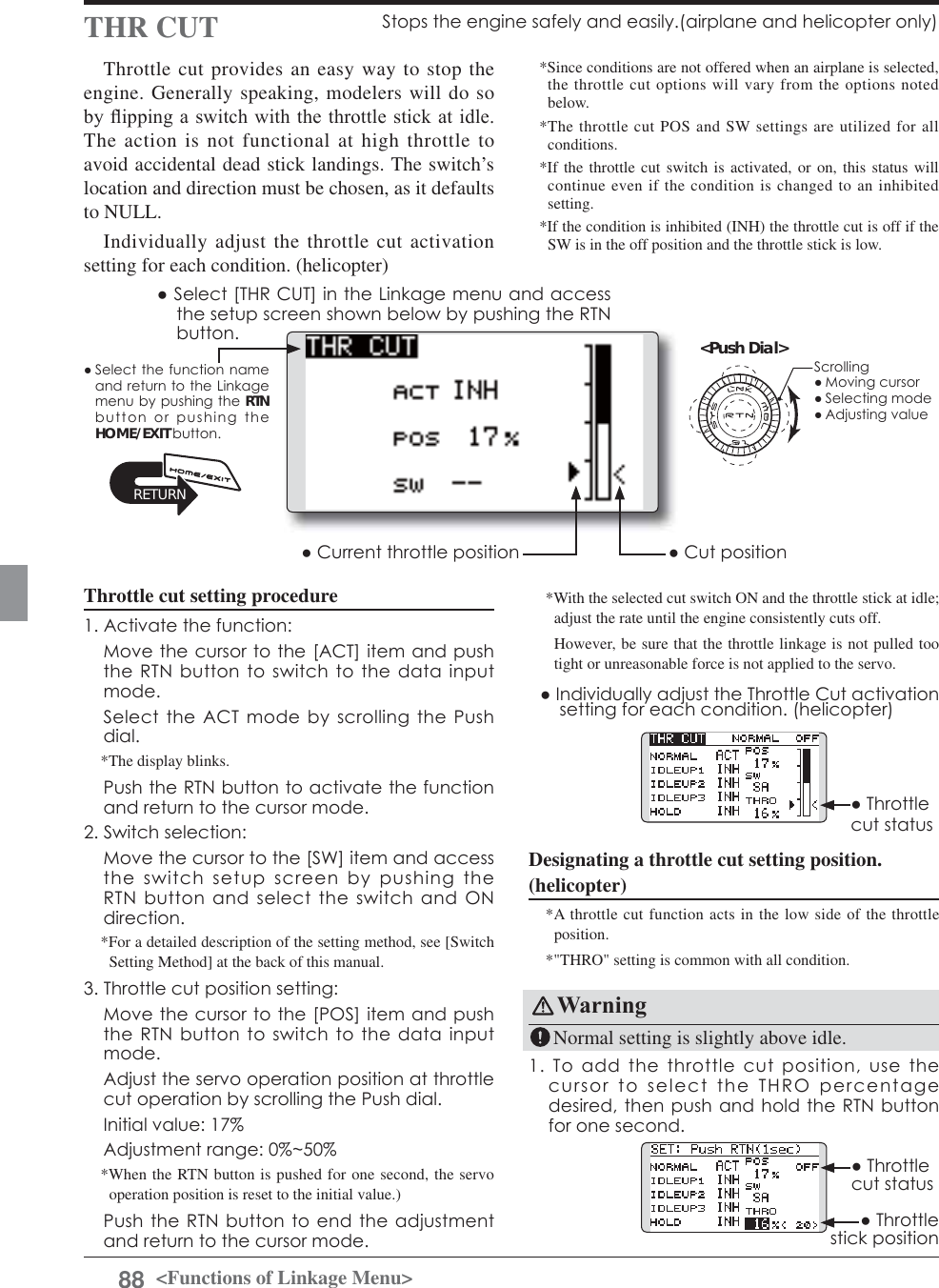 Page 88 of Futaba T12K-24G Radio Control User Manual 