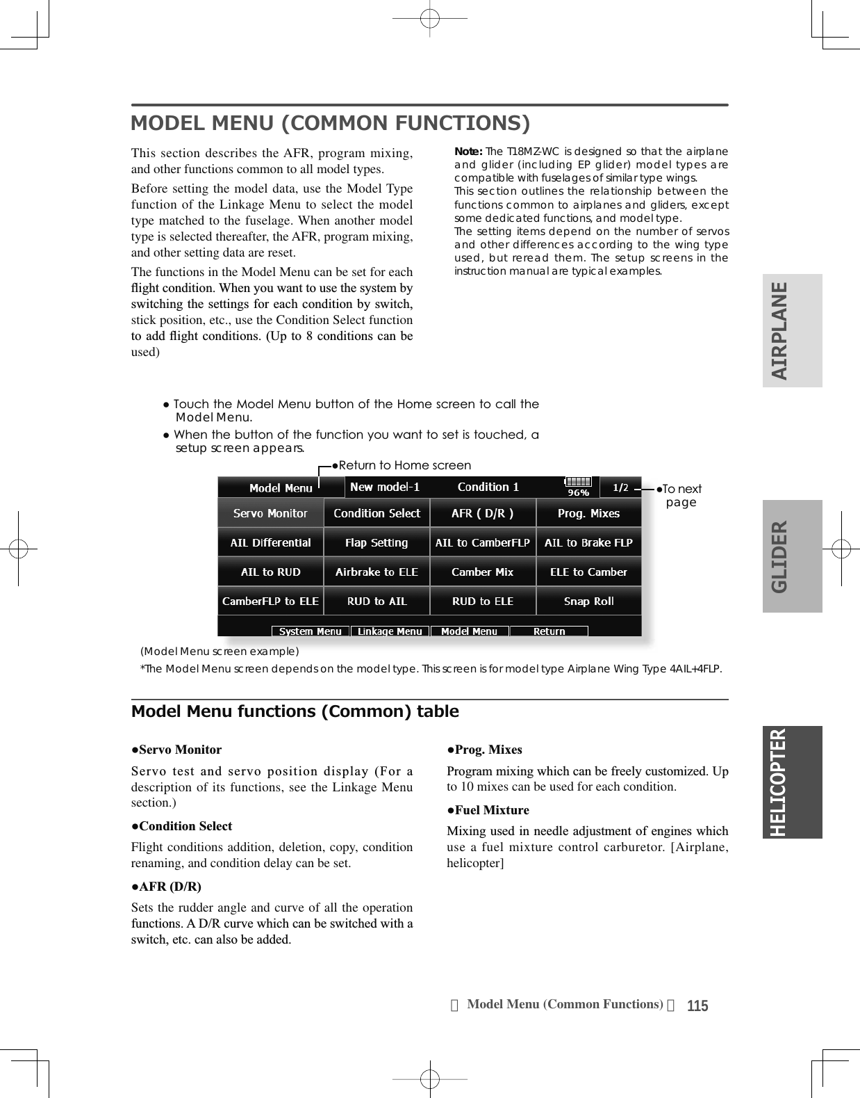 Page 22 of Futaba T18MZWC-24G Radio Control User Manual 2
