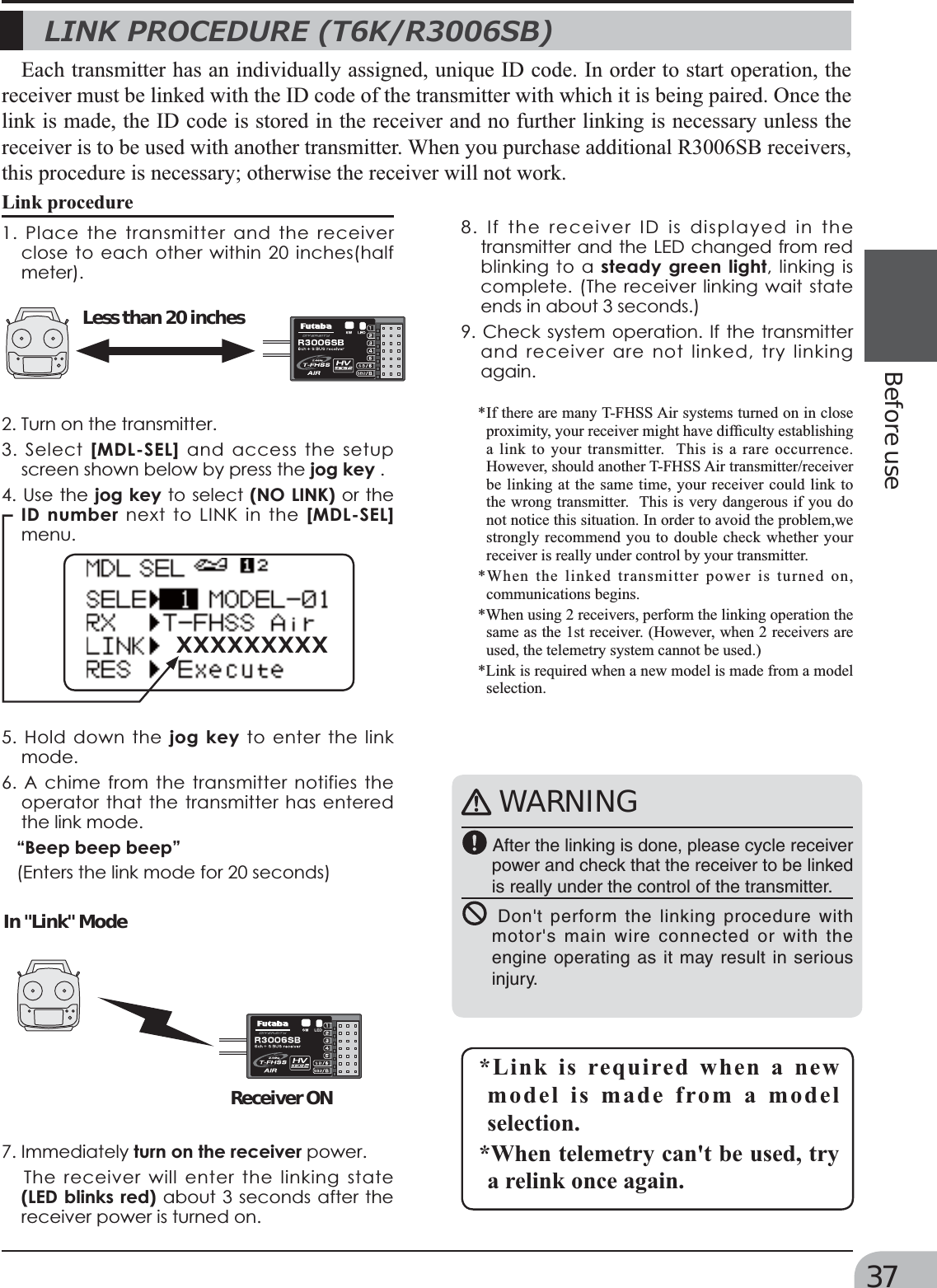 Page 37 of Futaba T6K-24G Radio Control User Manual MANUAL 6K E  0521