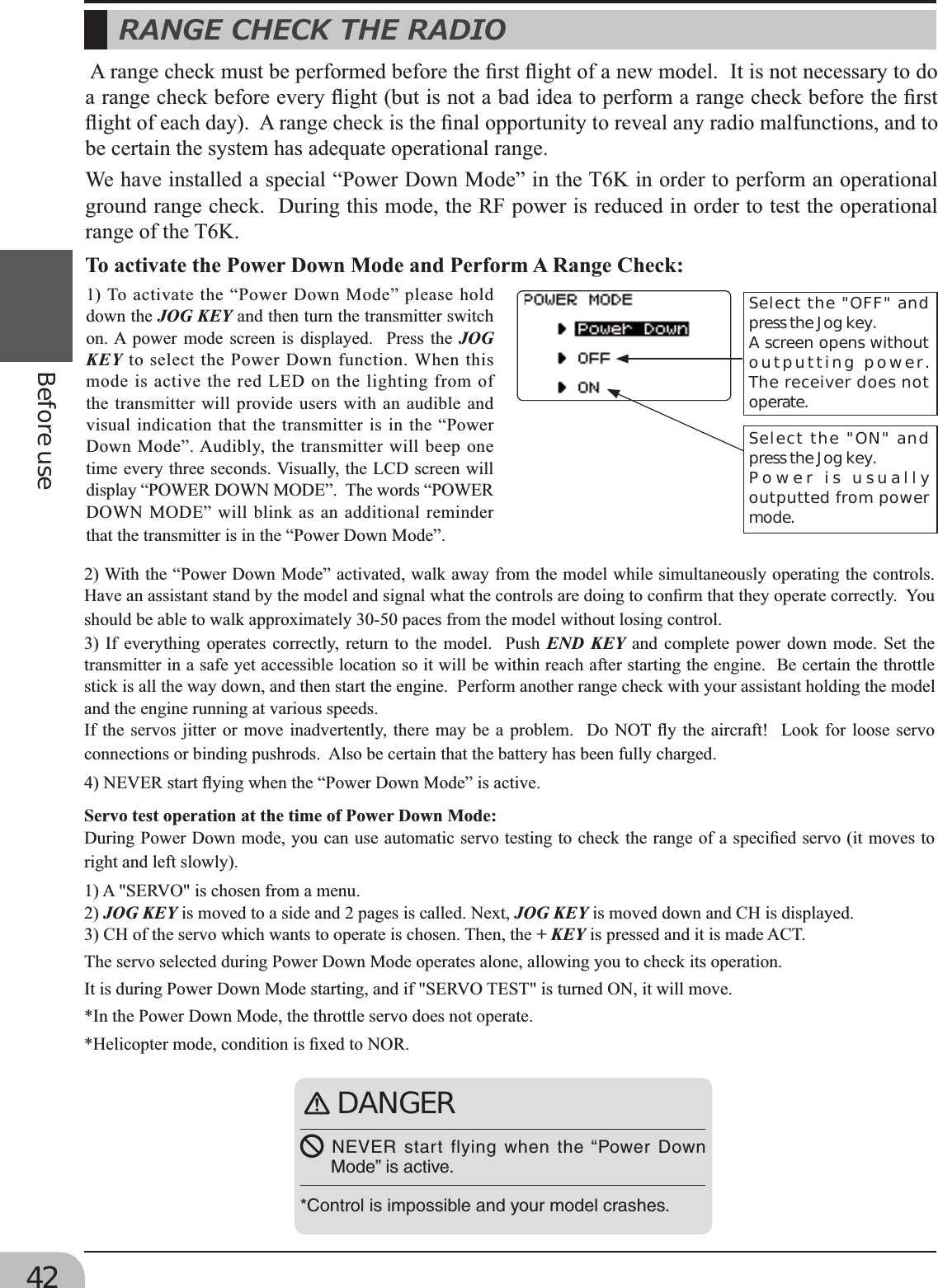 Page 42 of Futaba T6K-24G Radio Control User Manual MANUAL 6K E  0521