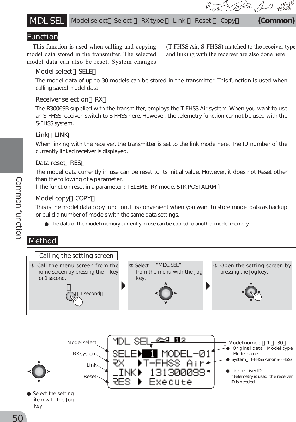 Page 50 of Futaba T6K-24G Radio Control User Manual MANUAL 6K E  0521